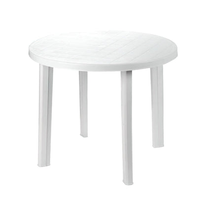 Mesa Resina Tondo Blanca 90 Cm_0