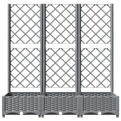 Macetero De Jardín Gris Claro 120 X 40 X 121,5 Cm_2