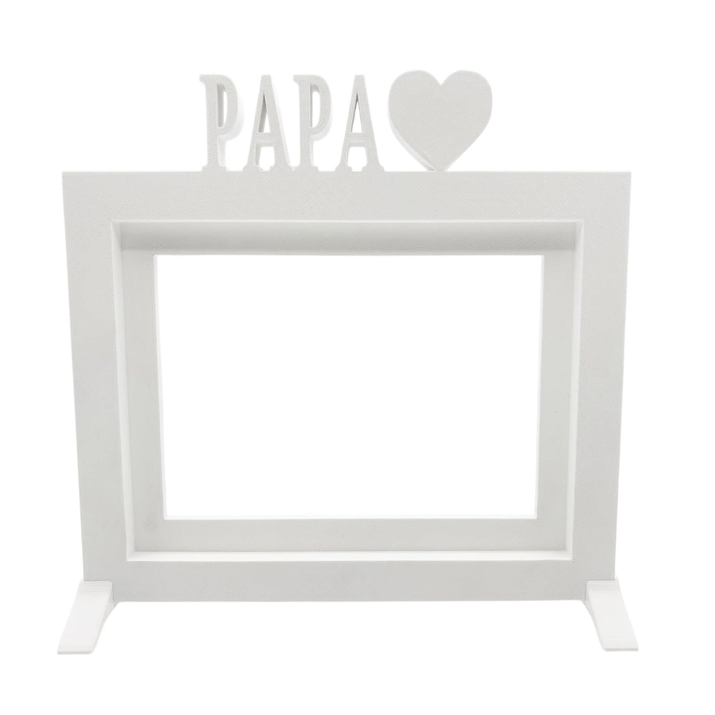 Marco De Fotos Mesa O Pared Modelo Papa 24x22.5cm Para Fotos 15x20cm Blanco_1