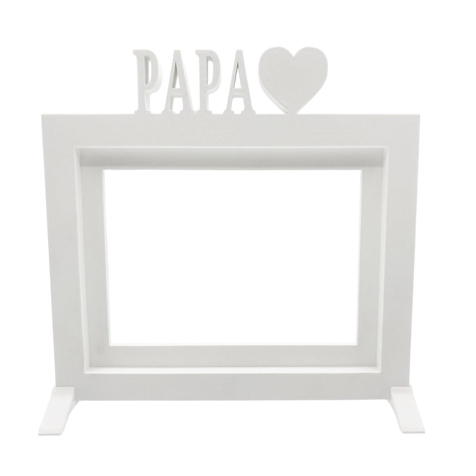 Marco De Fotos Mesa O Pared Modelo Papa 24x22.5cm Para Fotos 15x20cm Blanco_1