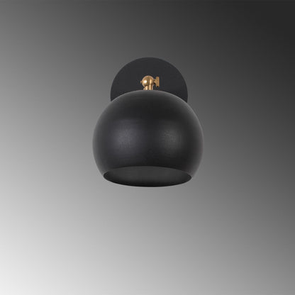 Aplique De Pared, Metal , Negro, 15x28x21, Casquillo E 27 Max 40 W_3