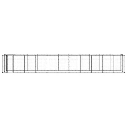 Perrera De Exterior De Acero Con Techo 26,62 M²_3