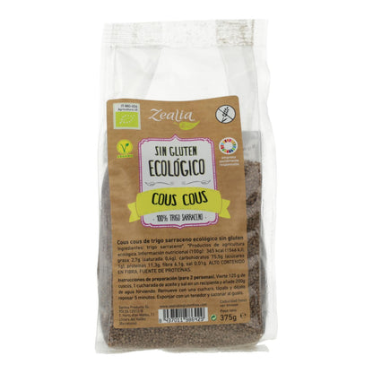Cuscuz de Trigo Sarraceno Biológico Sem Glúten Zealia 375 gr