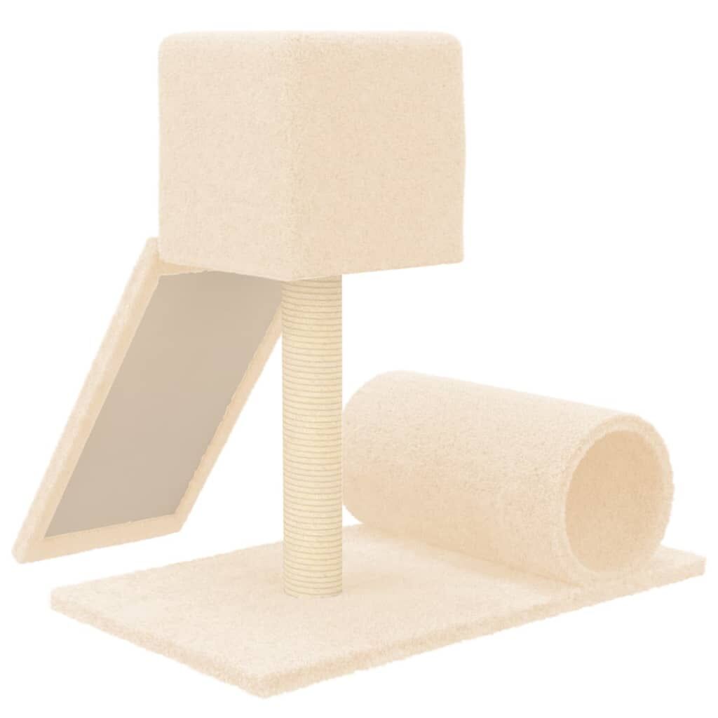 Vidaxl Rascador Para Gatos Con Postes De Sisal Color Crema 59 Cm_4