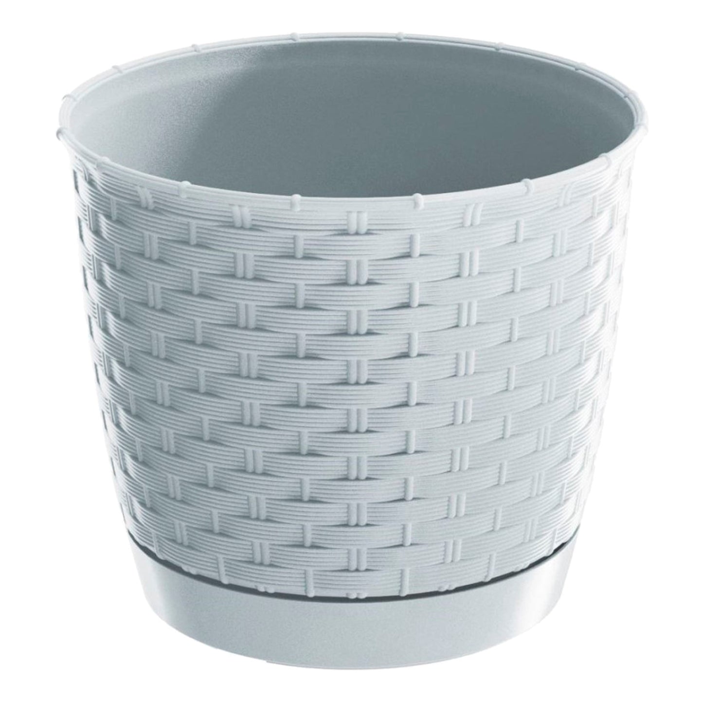 Maceta Ratolla Round 7,5l., Dimensiones (mm) 250x250x219, Color Blanco_0