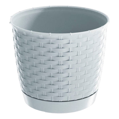 Maceta Ratolla Round 7,5l., Dimensiones (mm) 250x250x219, Color Blanco_0