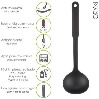 Cucharon Servir Cocina Nylon Basic 32 X 9.5 Cm._0