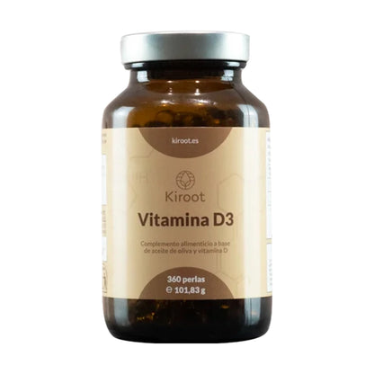 Vitamina D3, Kiroot, 360 pérolas