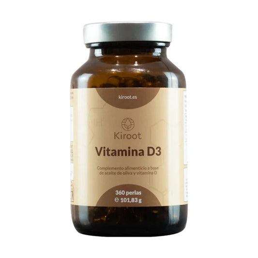 Vitamina D3, Kiroot, 360 pérolas