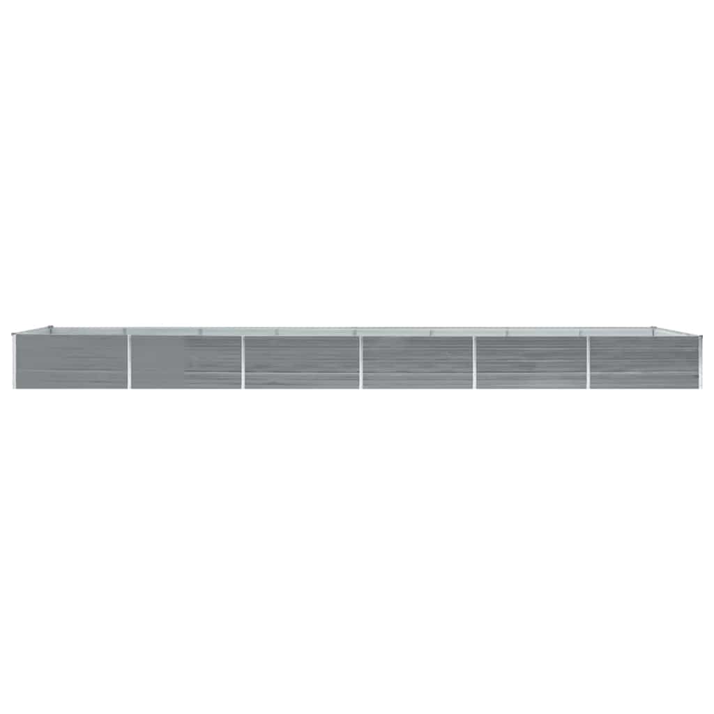 Arriate De Acero Galvanizado Gris 600x80x45 Cm_2
