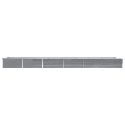 Arriate De Acero Galvanizado Gris 600x80x45 Cm_2