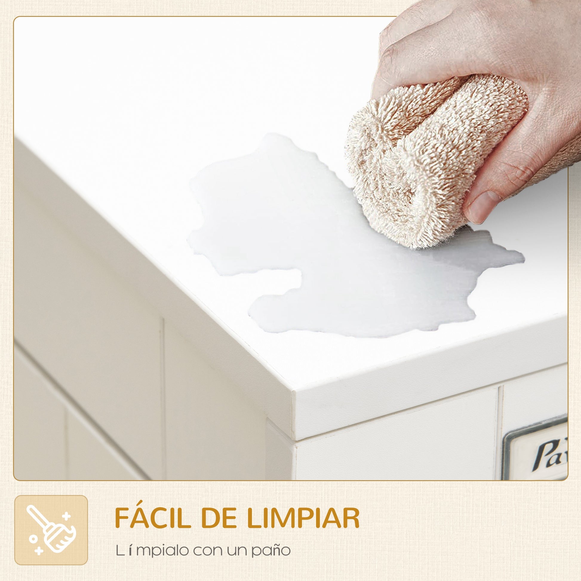 Pawhut Jaula Para Perros De Madera Superficie Mesa De Centro 94x60x71,5cm Blanco_3