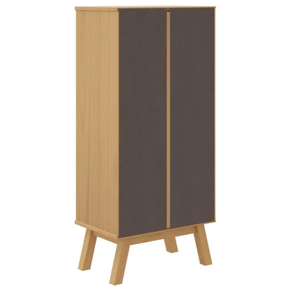Zapatero Olden Madera Maciza De Pino Marrón 55x35x120 Cm / Vetonek_3