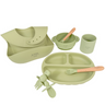 Loiça Para Bebé Em Silicone Orgânico Com Ventosas Antiderrapantes · Conjunto De 8 Peças Althea Living Verde Oliva