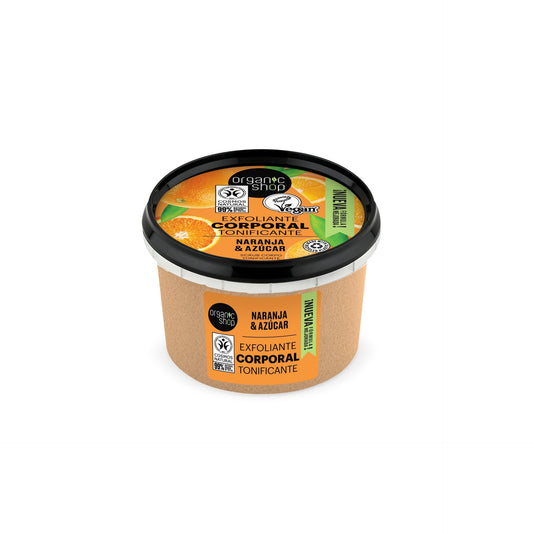 Esfoliante Corporal Tonificante de Laranja, 250ml. Loja Orgânica