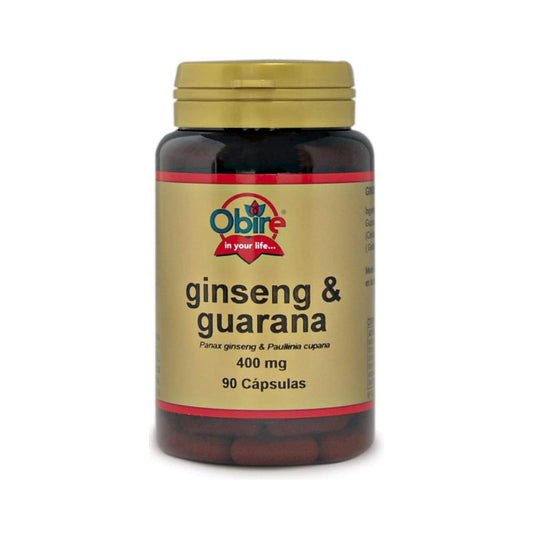 Ginseng e Guaraná 400 mg Obire, 90 cápsulas