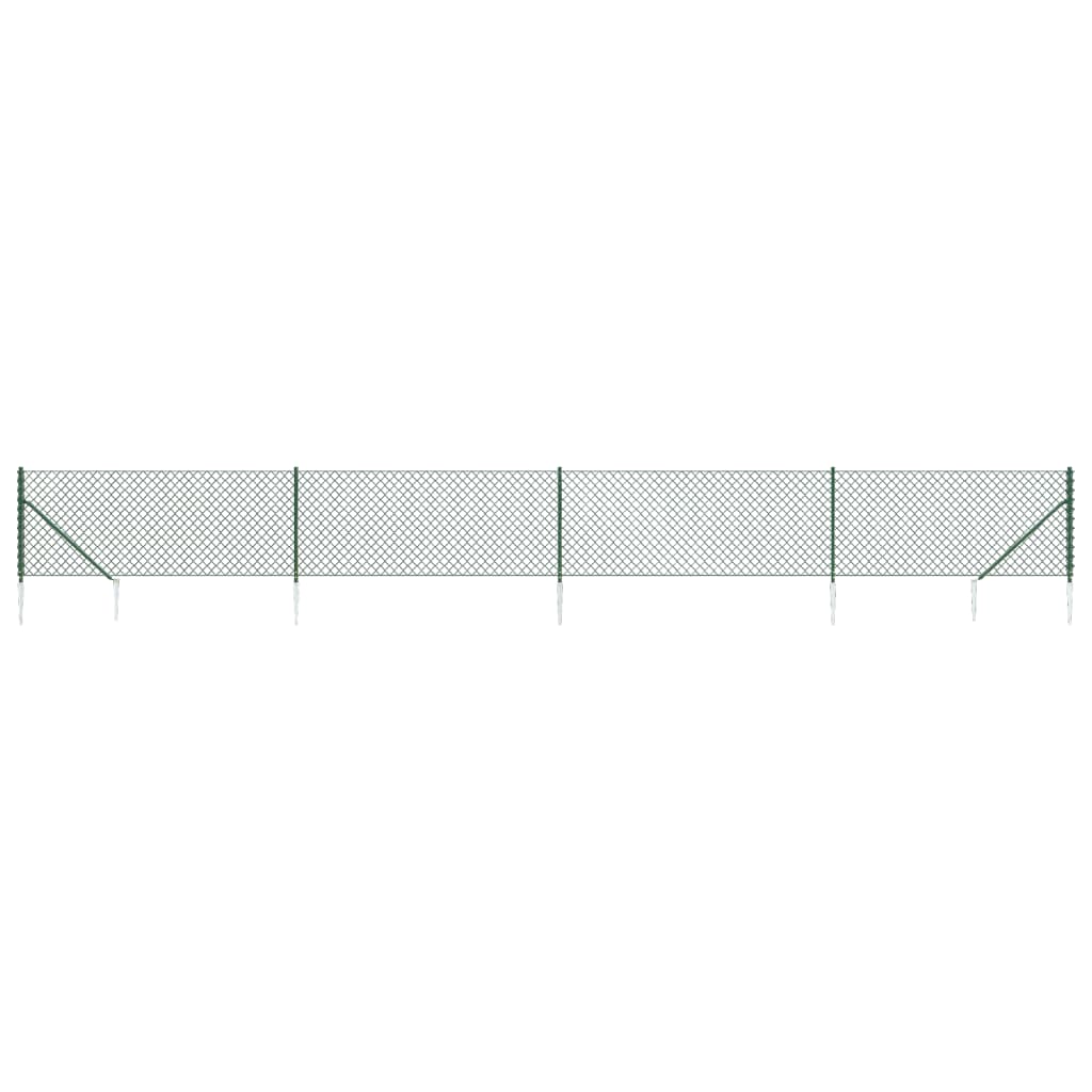 Cerca De Alambre Con Pinchos De Anclaje Verde 1x10 M / Vetonek_0