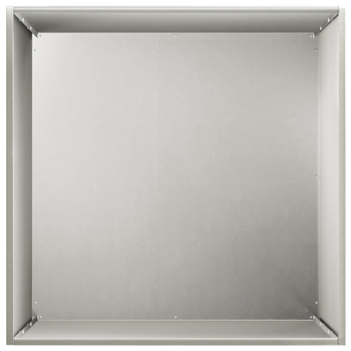 Macetero De Jardín Plateado 50 X 50 X 75 Cm Acero Inoxidable_3