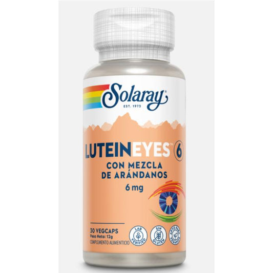 Luteína Olhos 6 mg Solaray 30 cápsulas