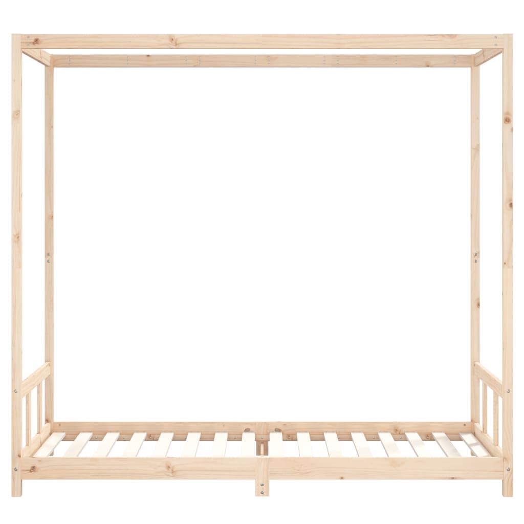 Vidaxl Estructura De Cama Para Niños Madera Maciza De Pino 90x200 Cm_3