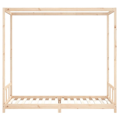 Vidaxl Estructura De Cama Para Niños Madera Maciza De Pino 90x200 Cm_3