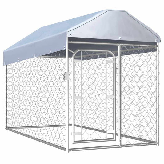 Perrera De Exterior Con Techo 200x100x125 Cm_0