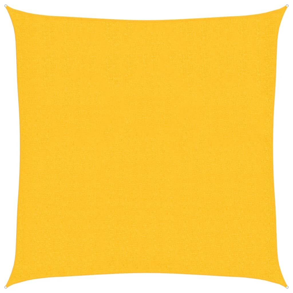 Vidaxl Toldo De Vela Amarillo Hdpe 160 G/m² 3x3 M_0