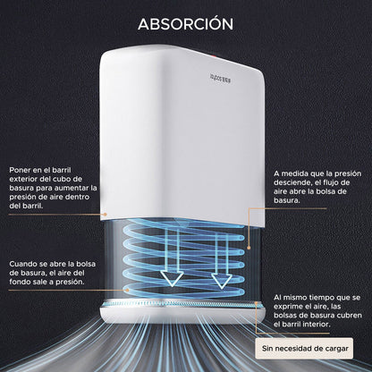 Joybos - Bote De Basura Con Tapa Superior A Presión Para Baño 12,5l_2