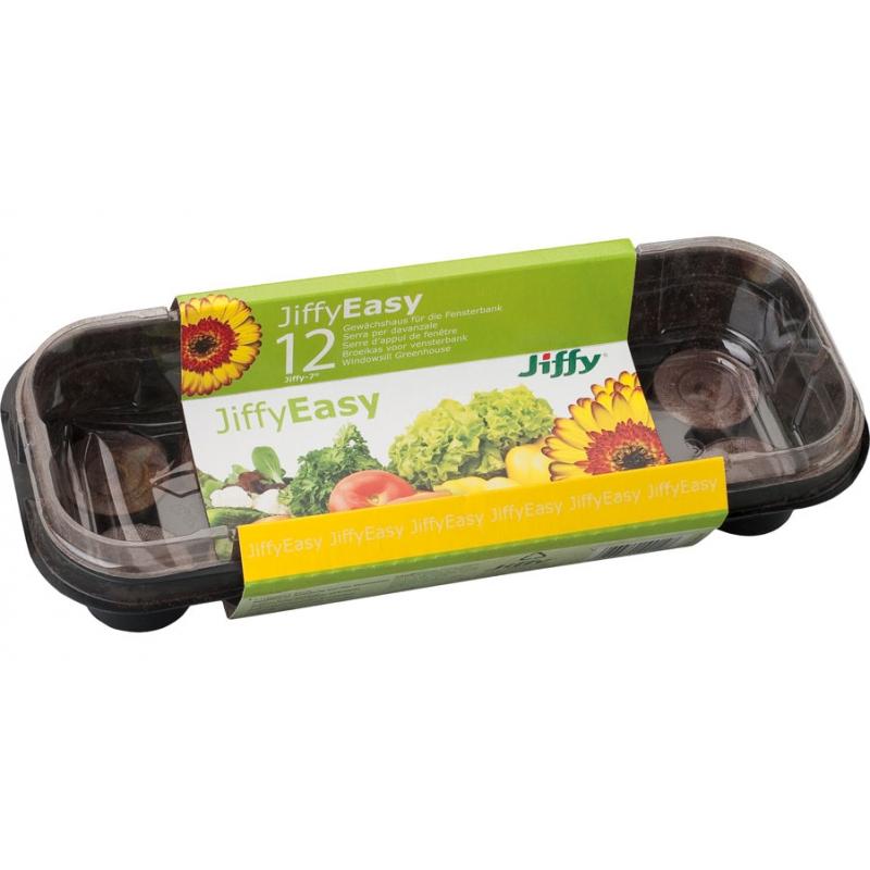 Tabuleiro para mudas com estufa + 12 pastilhas de turfa