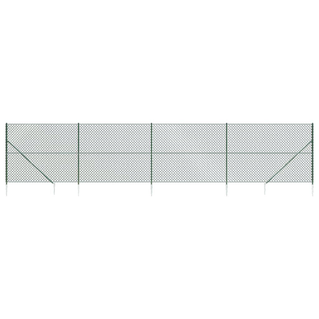 Cerca De Alambre Con Pinchos De Anclaje Verde 2,2x10 M / Vetonek_2