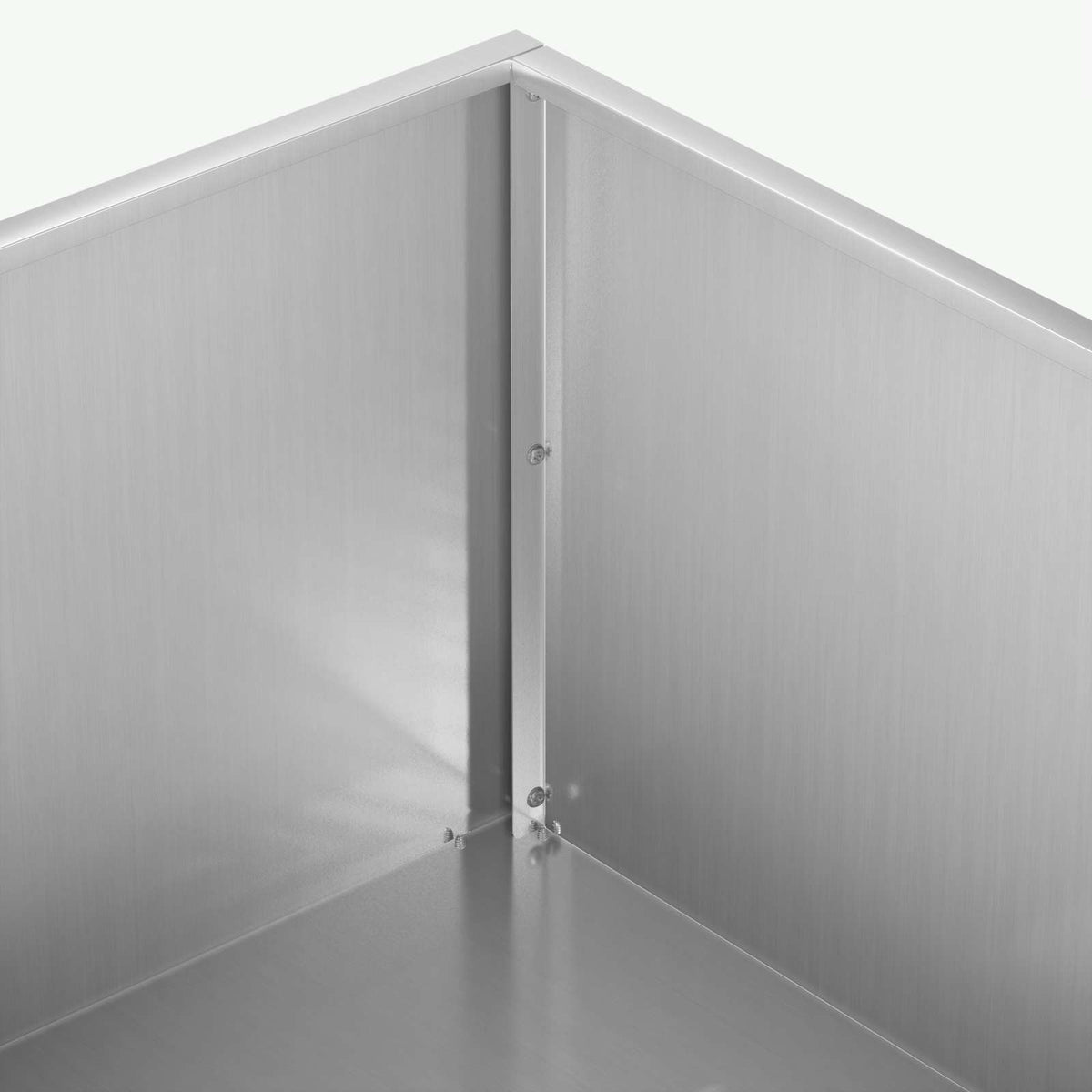 Macetero De Jardín Plateado 80 X 80 X 30 Cm Acero Galvanizado_4
