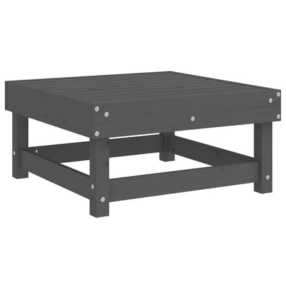 Vidaxl Juego De Muebles De Jardín 7 Piezas Madera Maciza De Pino Gris_4