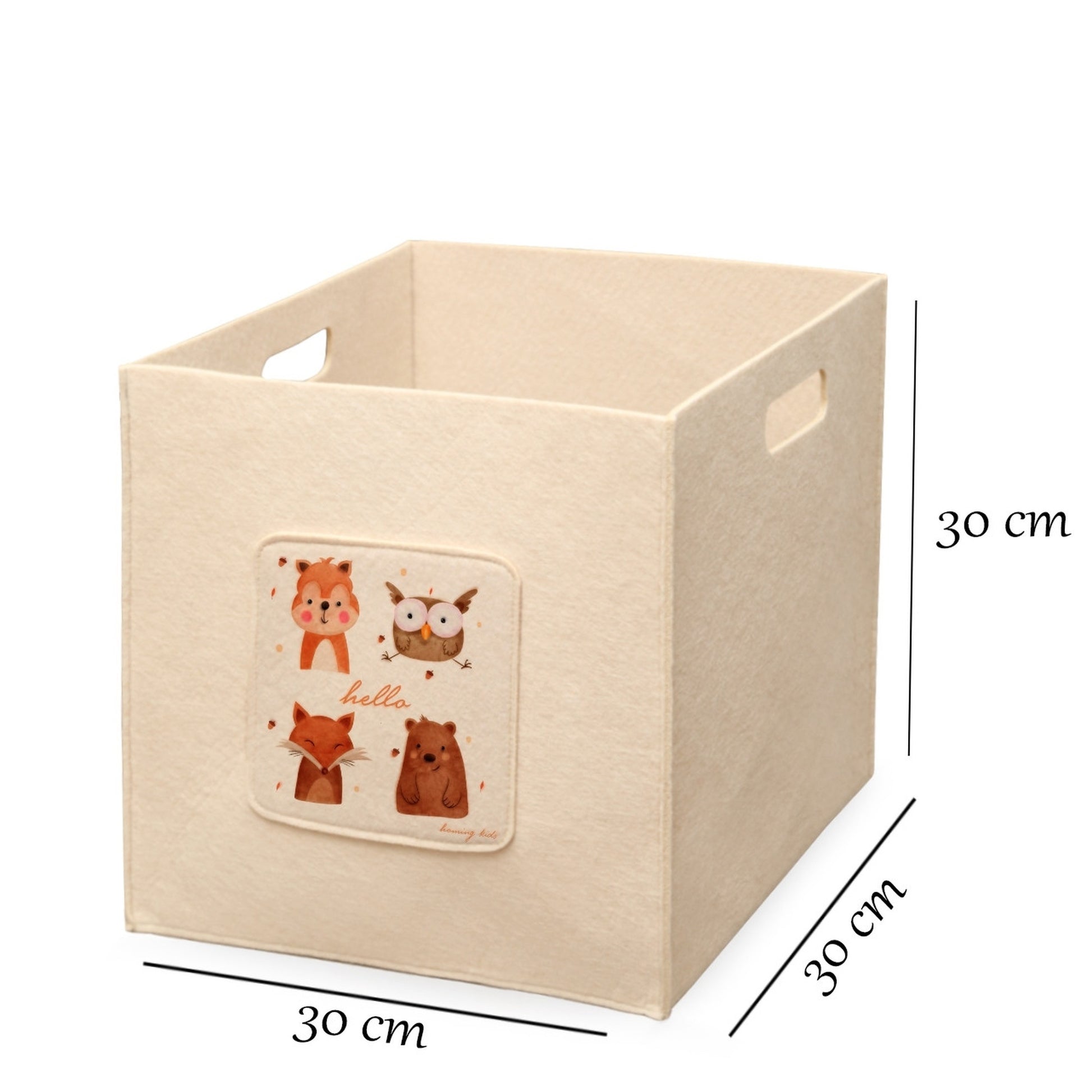 Caja Organizadora Infantil Con Asas Crema_1