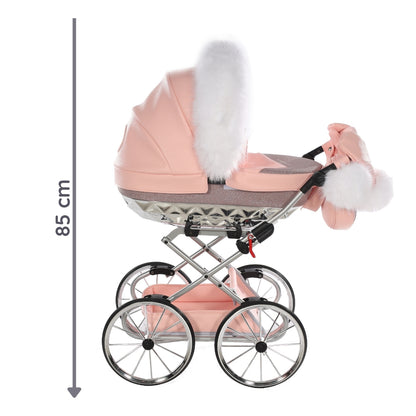 Carro De Muñecas Hand Craft Glitter Satin Classic Pink / Silver_2