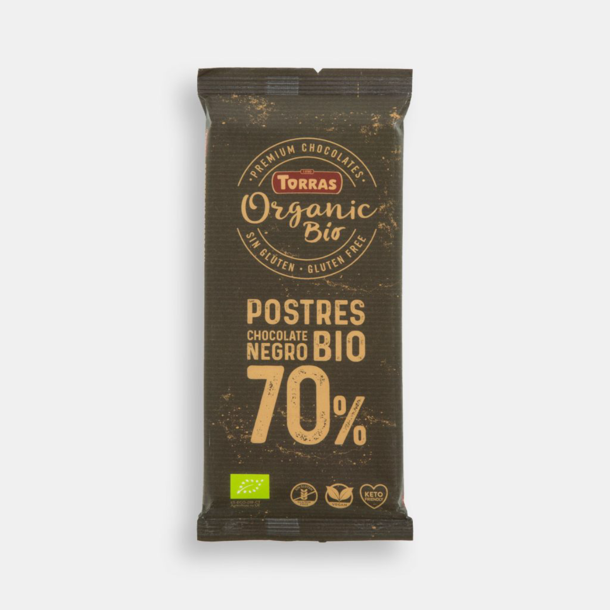 Cobertura Fondant de Chocolate para Sobremesas 70% Cacau Biológico Torras 200 gr