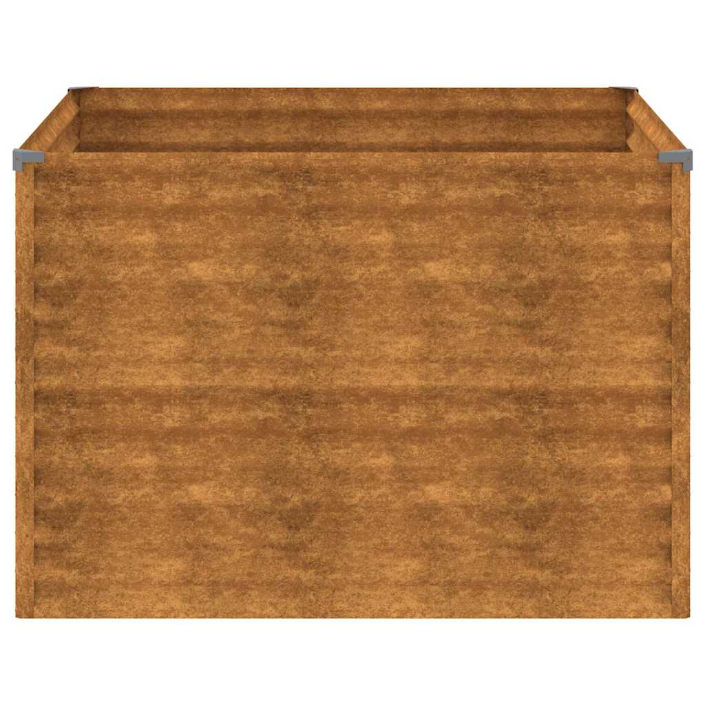 Jardinera De Acero Corten 100x100x69 Cm_4