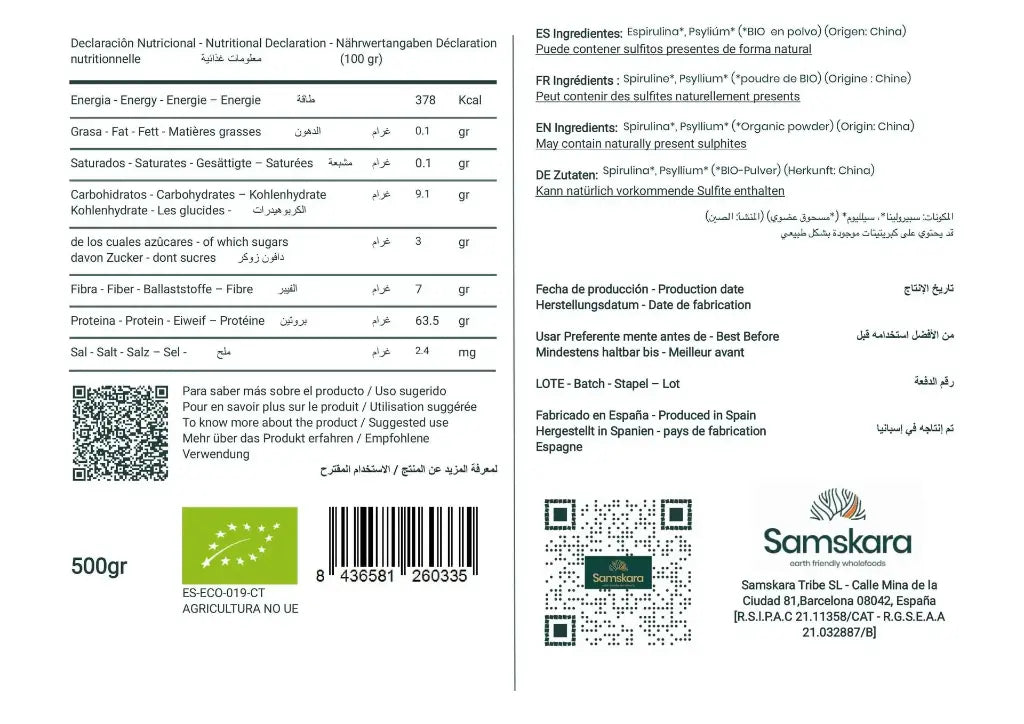 Espirulina En Polvo Bio - 250g_1