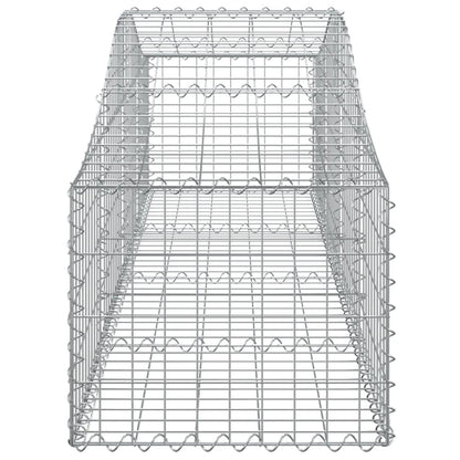 Cestas De Gaviones 8 Uds Forma De Arco Hierro 200x50x40/60 Cm_4
