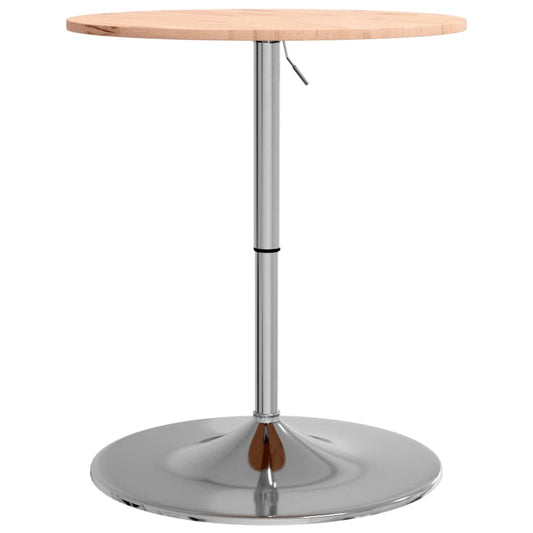 Mesa Alta De Madera Maciza De Haya Ø60x89,5 Cm_0