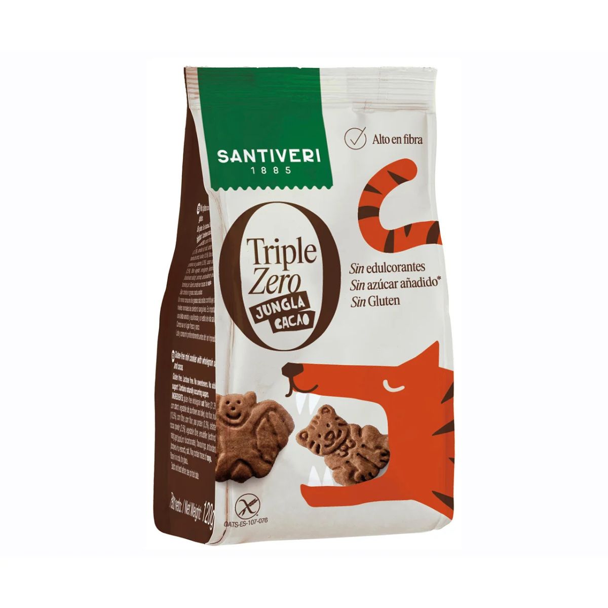 Galletas triple zero jungla cacao Santiveri