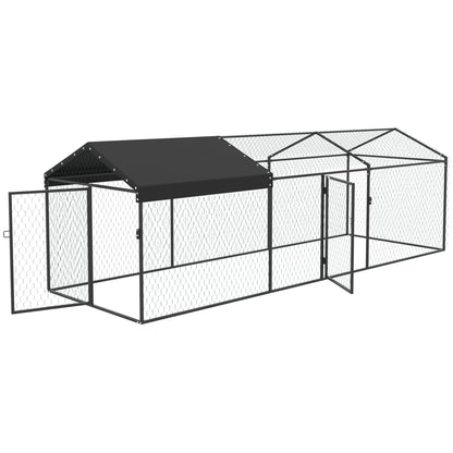 Pawhut Gallinero Para Exterior Grande 3x1x1 M Con Cubierta Anti-uv E Impermeable_3