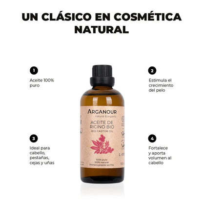 Óleo de Rícino Biológico Arganour 100 ml