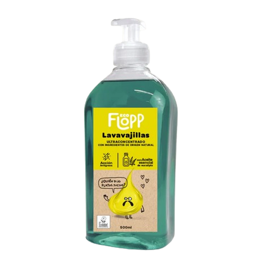 Máquina de lavar loiça manual Flopp Eco de 500 ml com botão de pressão
