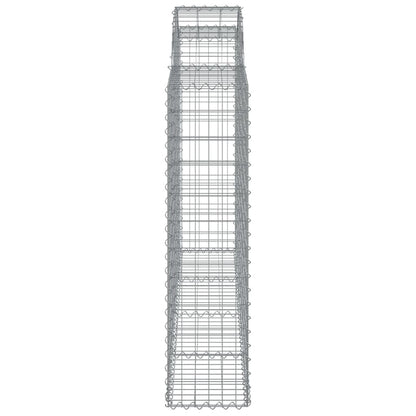 Cestas Gaviones 13 Uds Forma De Arco Hierro 200x30x120/140 Cm_4