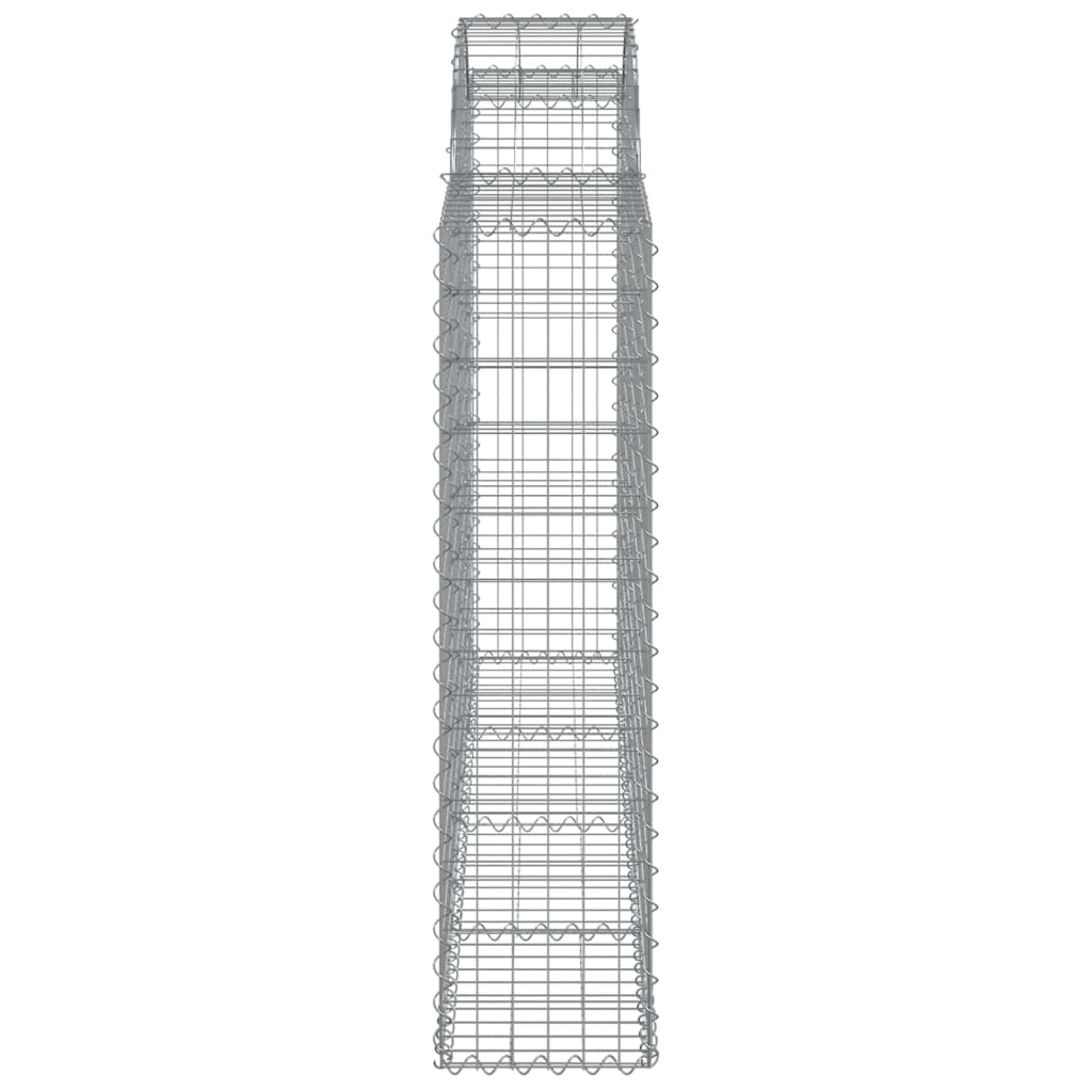 Cestas Gaviones 14 Uds Forma De Arco Hierro 200x30x120/140 Cm_4