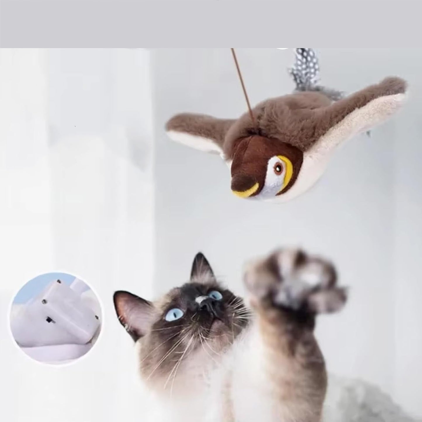Intimeg Juguete Para Gatos - Pájaro Interactivo_3