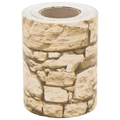 Pantalla De Privacidad Jardín Pvc Look Piedra Beige 35x0,19 M / Vetonek_1