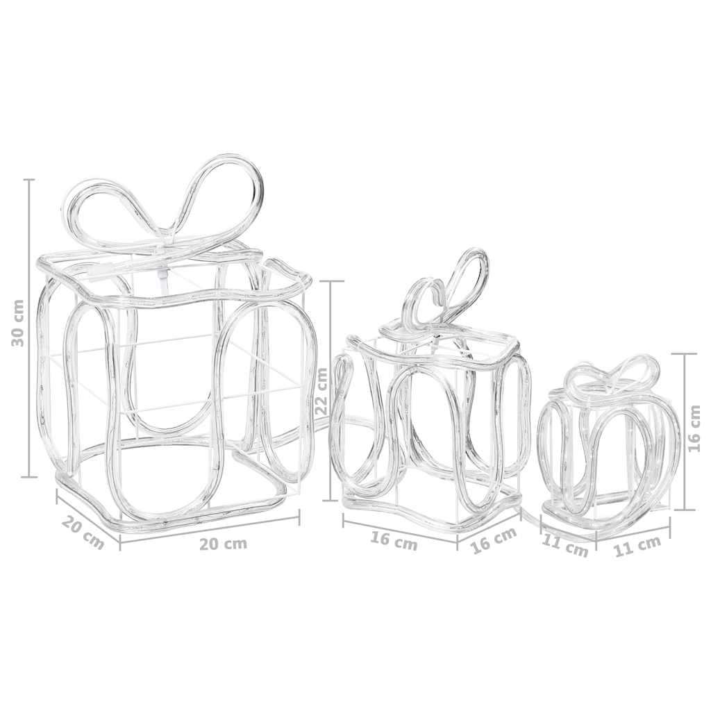 Vidaxl Cajas De Regalo Adorno Navideño 180 Led Interior Y Exterior_2