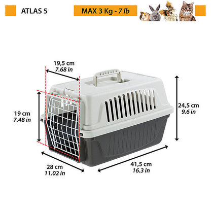 Atlas 5 Gris - Transportador Para Animales Pequeños_1