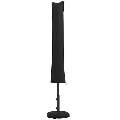 Outsunny Funda Para Sombrilla De Jardín Impermeable Tela Oxford 420d Negro_0
